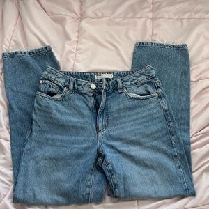 Garage Blue Straight Leg Jeans